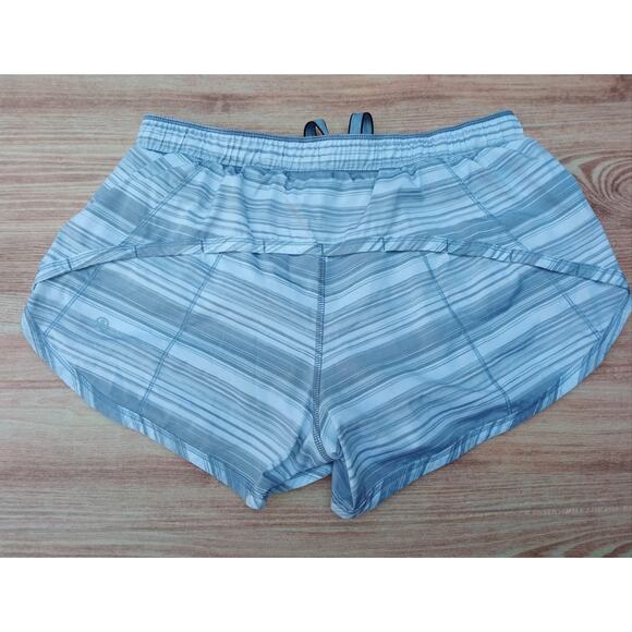 Lululemon Women's Shorts Speed Up Gray /White Size Medium - Picture 5 of 10